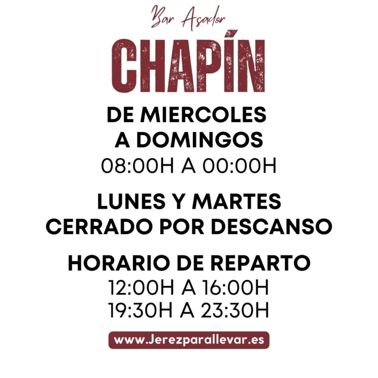 Horario de Asador Chapín