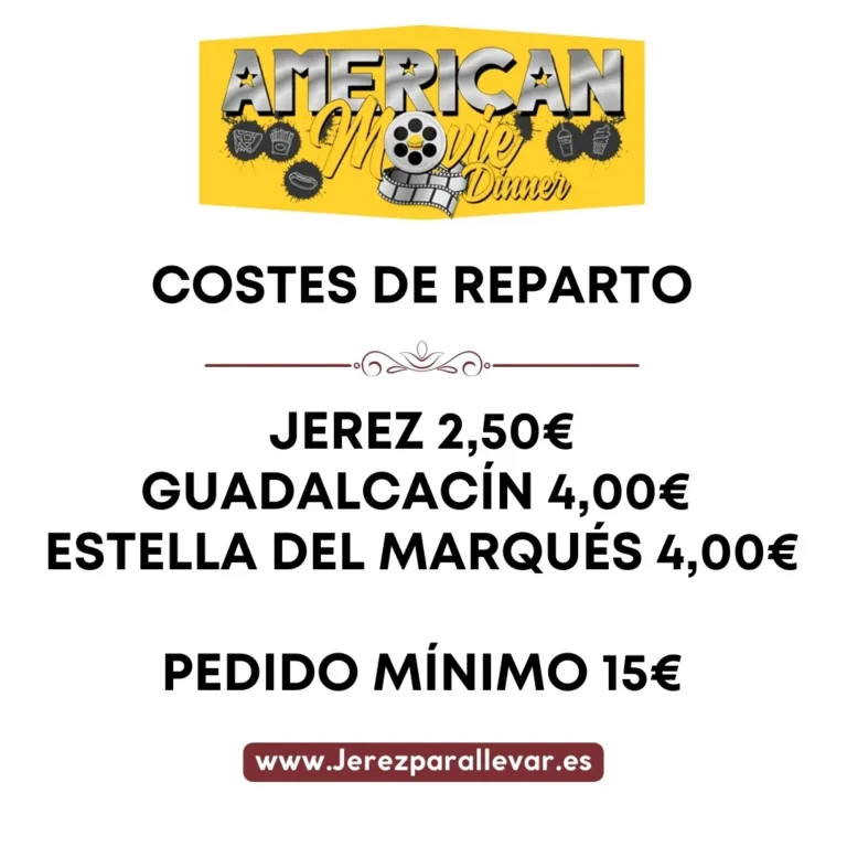 Información de Repartos a domicilio de American Movie Dinner