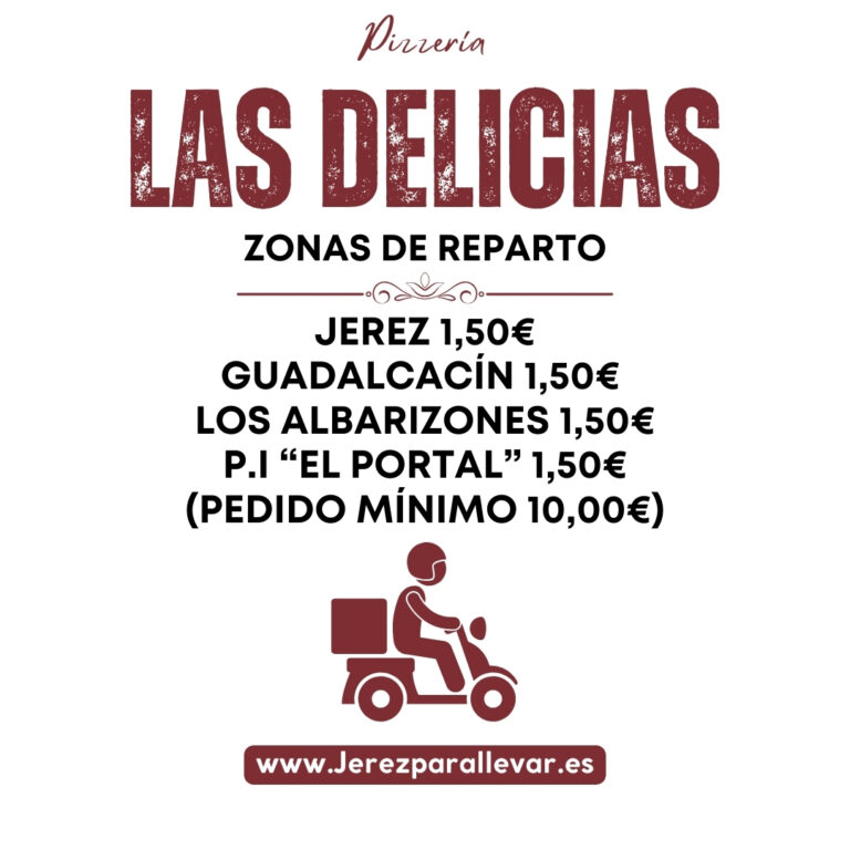 Reparto a domicilio de Pizzería Las Delicias